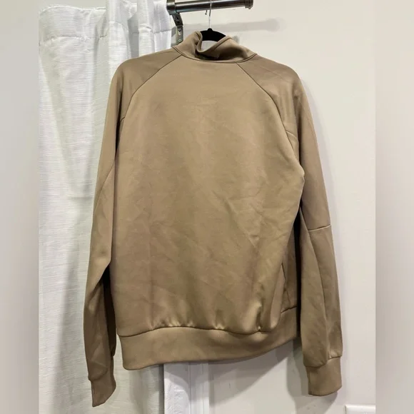 Nike Tan Windbreaker Jacket with Athletic Cut - Picture 2 of 3